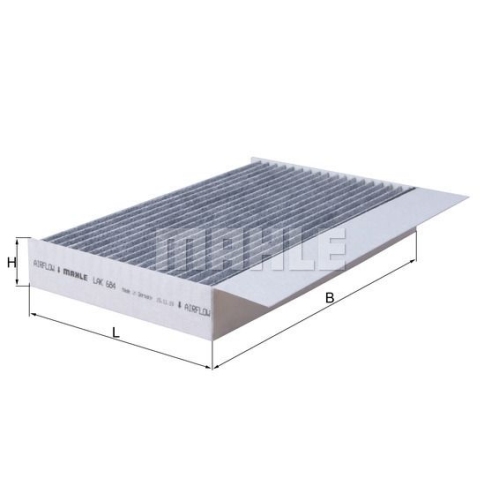 Filter, Innenraumluft KNECHT LAK 684 f&uuml;r RENAULT