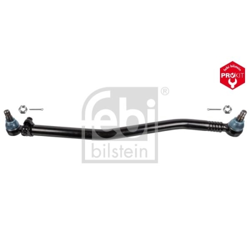 Febi Bilstein 24133 Lenkstange mit Kronenmuttern und Splinten, vom Lenkgetriebe zum 1. Lenkzwischenhebel , 1 St&uuml;ck
