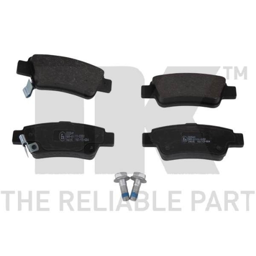 Bremsbelagsatz, Scheibenbremse NK 222641 f&uuml;r HONDA, Hinterachse