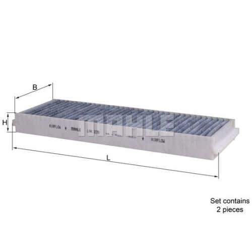 Filter, Innenraumluft KNECHT LAK 239/S f&uuml;r VAG