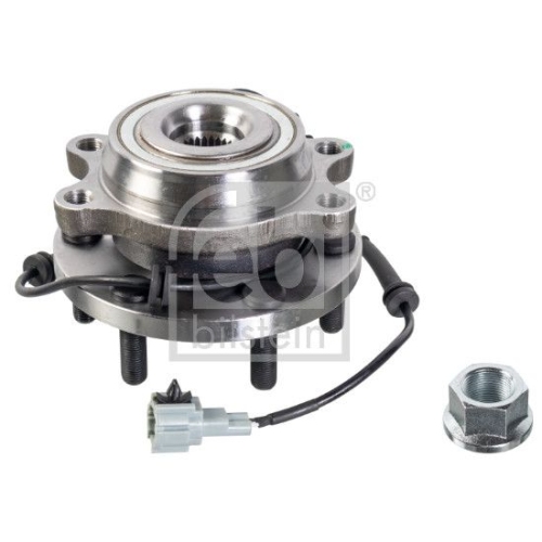 Febi Bilstein 172780 Radlagersatz mit Radnabe und ABS-Sensor, 1 St&uuml;ck
