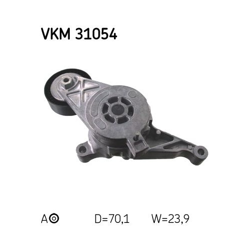 Spannrolle, Keilrippenriemen SKF VKM 31054 f&uuml;r AUDI SEAT SKODA VW, links, mitte
