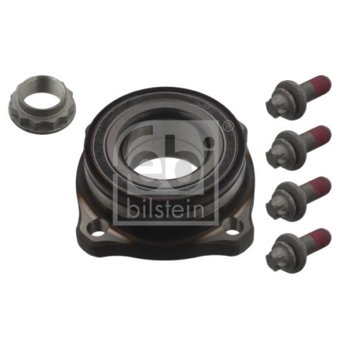 Febi Bilstein 36751 Radlagersatz mit Achsmutter und Befestigungsschrauben , 1 St&uuml;ck