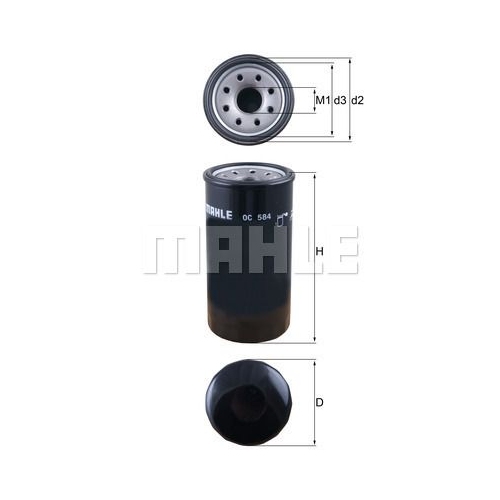 &Ouml;lfilter KNECHT OC 584 f&uuml;r GMC ISUZU OPEL VAUXHALL
