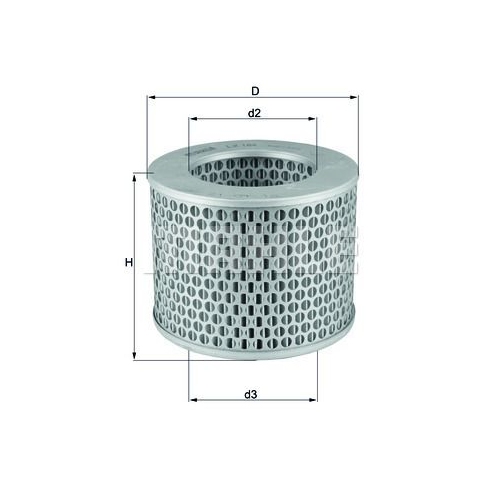 Luftfilter KNECHT LX 186 f&uuml;r FORD PORSCHE