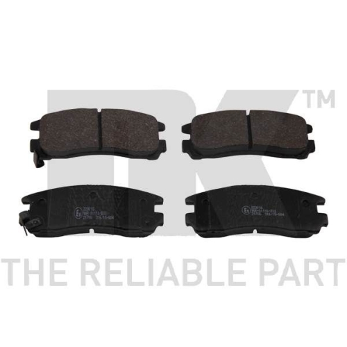 Bremsbelagsatz, Scheibenbremse NK 223016 f&uuml;r CHRYSLER DODGE MITSUBISHI HYUNDAI