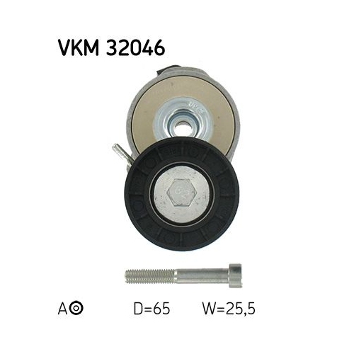 Spannrolle, Keilrippenriemen SKF VKM 32046 f&uuml;r ALFA ROMEO FIAT LANCIA OPEL SAAB