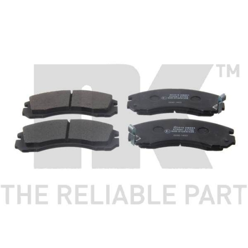 Bremsbelagsatz, Scheibenbremse NK 223018 f&uuml;r CHRYSLER MITSUBISHI, Hinterachse
