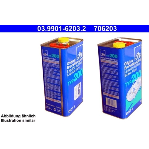 ATE Bremsfl&uuml;ssigkeit TYP 200 5L Original Brake Fluid 03.9901-6203.2