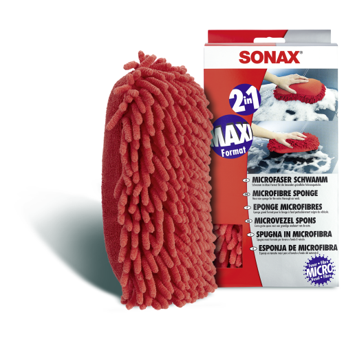 SONAX 04281000 Microfaser Schwamm Autow&auml;sche 2 St&uuml;ck