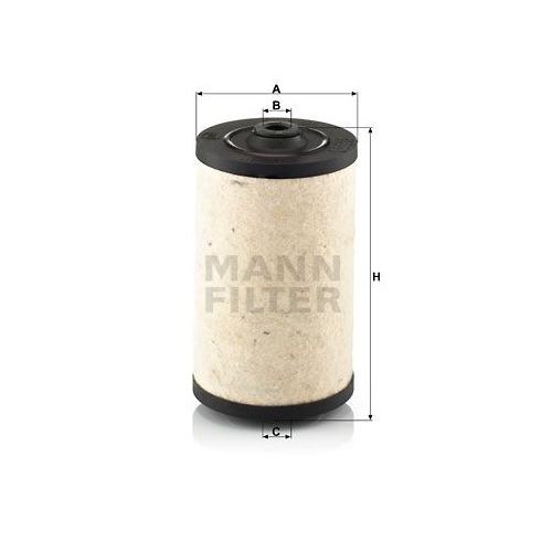 Kraftstofffilter MANN-FILTER BFU 811 f&uuml;r AUW&Auml;RTER BUESSING FORD HANOMAG HENSCHEL