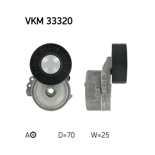 Spannrolle, Keilrippenriemen SKF VKM 33320 f&uuml;r CITRO&Euml;N FIAT FORD LANCIA PEUGEOT