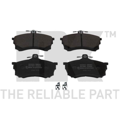 Bremsbelagsatz, Scheibenbremse NK 223021 f&uuml;r MITSUBISHI, Vorderachse