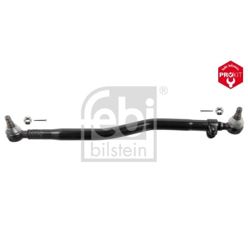 Febi Bilstein 102804 Lenkstange mit Kronenmuttern und Splinten, vom Lenkgetriebe zur 1. Vorderachse , 1 St&uuml;ck