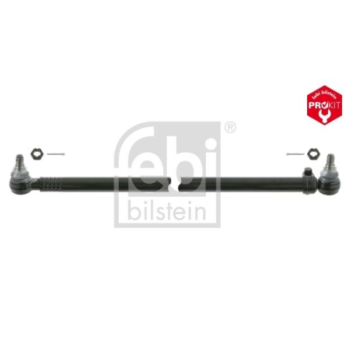 Febi Bilstein 24152 Lenkstange mit Kronenmuttern und Splinten, vom Lenkgetriebe zum Lenkzwischenhebel 2. Achse , 1 St&uuml;ck