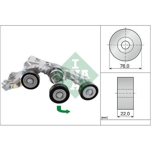 Spannarm, Keilrippenriemen INA 534 0338 10 f&uuml;r MERCEDES-BENZ