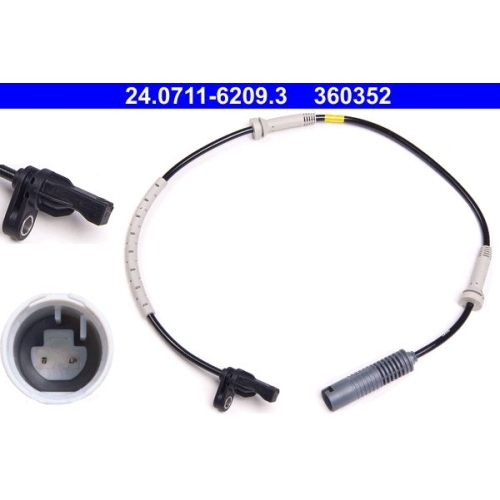 Sensor, Raddrehzahl ATE 24.0711-6209.3 f&uuml;r BMW, Vorderachse