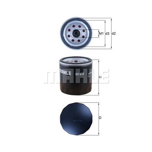 &Ouml;lfilter KNECHT OC 978 f&uuml;r MERCEDES-BENZ NISSAN RENAULT INFINITI