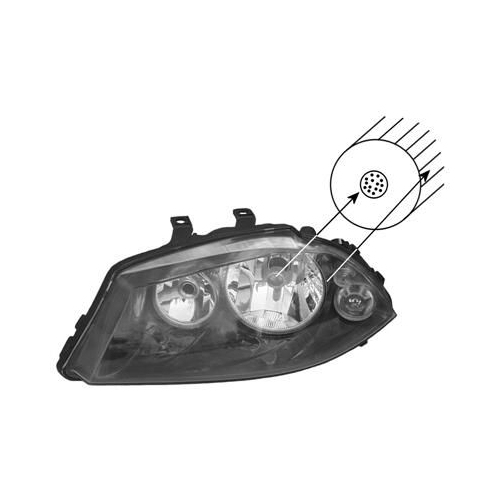 Hauptscheinwerfer VAN WEZEL 4917963 f&uuml;r SEAT, links