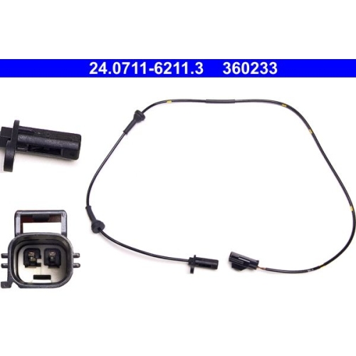 Sensor, Raddrehzahl ATE 24.0711-6211.3 f&uuml;r VOLVO, Vorderachse