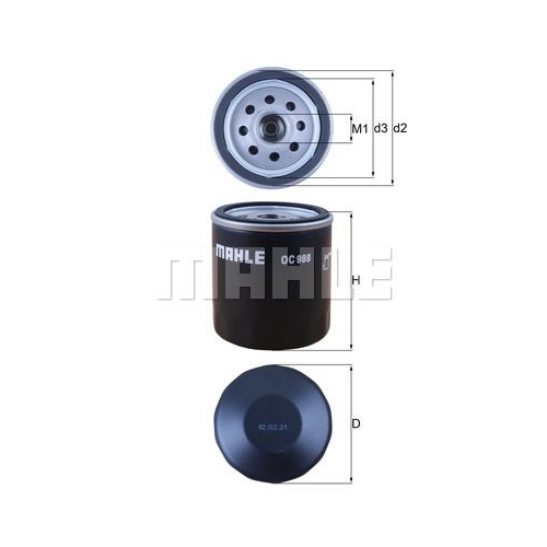 &Ouml;lfilter KNECHT OC 988 f&uuml;r BMW GMC MAZDA TOYOTA VAG JOHN DEERE CATERPILLAR MINI