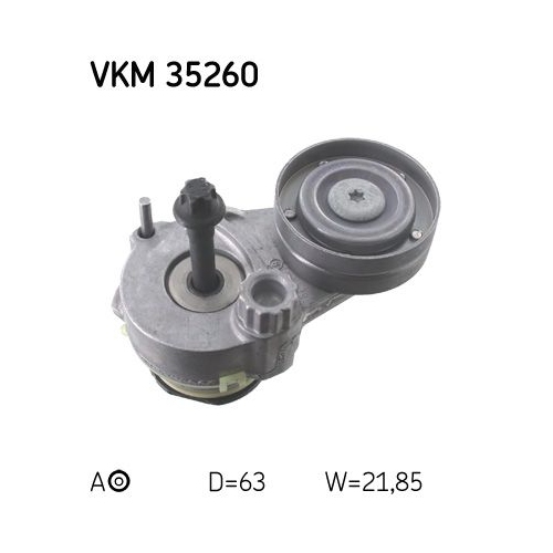 Spannrolle, Keilrippenriemen SKF VKM 35260 f&uuml;r ALFA ROMEO FIAT OPEL VAUXHALL