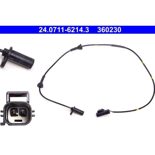 Sensor, Raddrehzahl ATE 24.0711-6214.3 f&uuml;r VOLVO, Vorderachse links