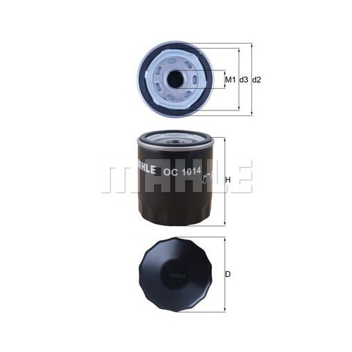 &Ouml;lfilter KNECHT OC 1014 f&uuml;r VOLVO