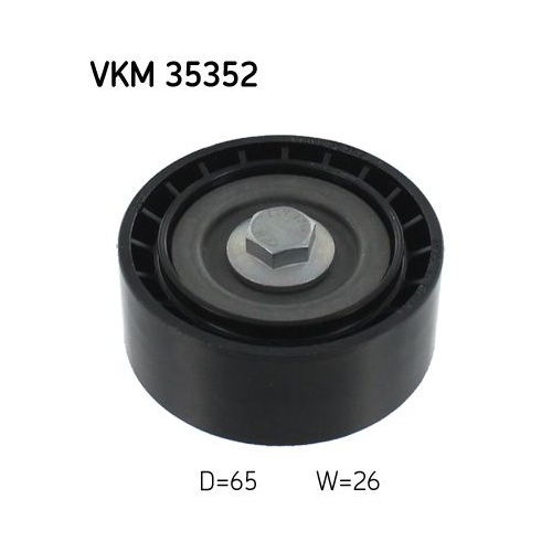 Umlenk-/F&uuml;hrungsrolle, Keilrippenriemen SKF VKM 35352 f&uuml;r OPEL VAUXHALL, oben