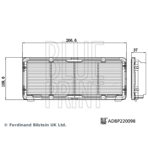 Blue Print 1x ADBP220098BP Luftfilter