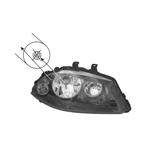 Hauptscheinwerfer VAN WEZEL 4917968V f&uuml;r SEAT, rechts