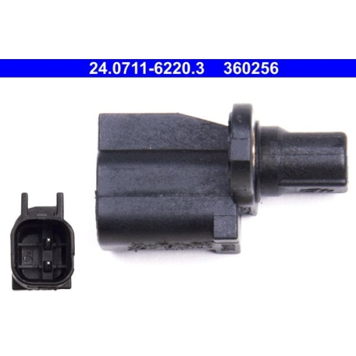 Sensor, Raddrehzahl ATE 24.0711-6220.3 f&uuml;r FORD MAZDA VOLVO, Hinterachse