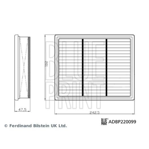 Blue Print 1x ADBP220099BP Luftfilter