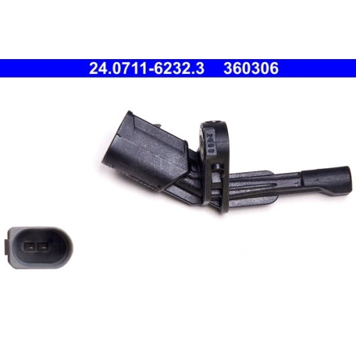 Sensor, Raddrehzahl ATE 24.0711-6232.3 f&uuml;r SEAT SKODA VAG, Hinterachse rechts