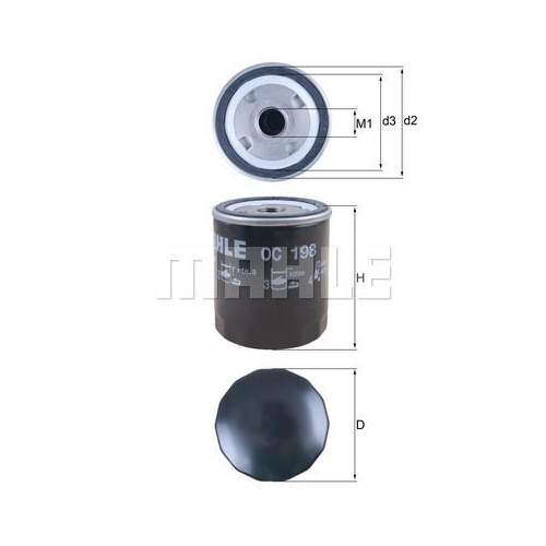 &Ouml;lfilter KNECHT OC 198 f&uuml;r IVECO LIEBHERR DEUTZ