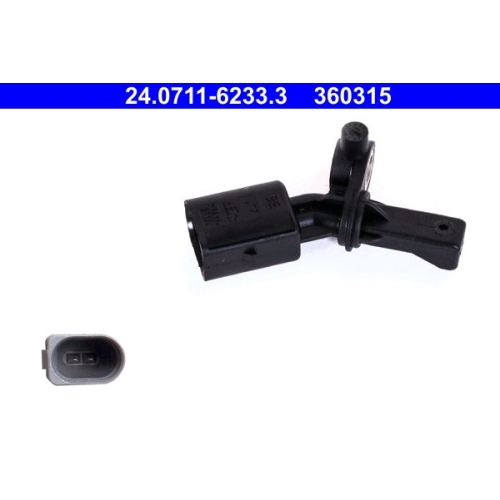 Sensor, Raddrehzahl ATE 24.0711-6233.3 f&uuml;r SEAT SKODA VAG, Hinterachse links