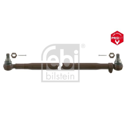 Febi Bilstein 24166 Lenkstange mit Kronenmuttern und Splinten, vom Lenkgetriebe zur 1. Vorderachse , 1 St&uuml;ck