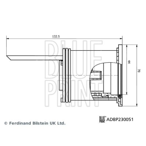 Blue Print 1x ADBP230051BP Kraftstofffilter
