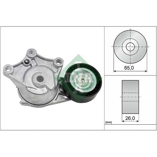Spannarm, Keilrippenriemen INA 534 0428 10 f&uuml;r CITRO&Euml;N PEUGEOT