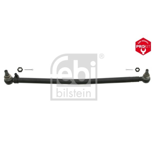 Febi Bilstein 24168 Lenkstange mit Kronenmuttern und Splinten, vom Lenkgetriebe zur 1. Vorderachse , 1 St&uuml;ck