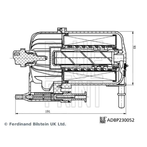 Blue Print 1x ADBP230052BP Kraftstofffilter