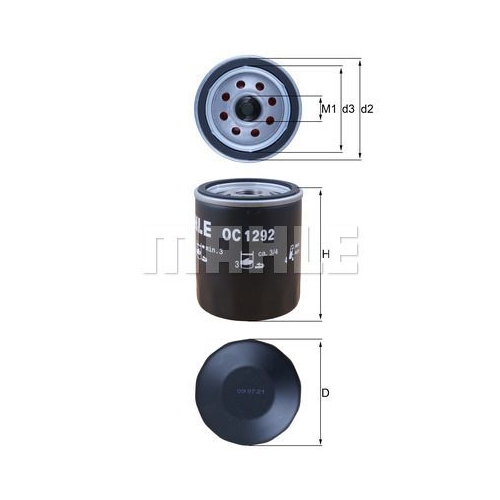 &Ouml;lfilter KNECHT OC 1292 f&uuml;r FORD