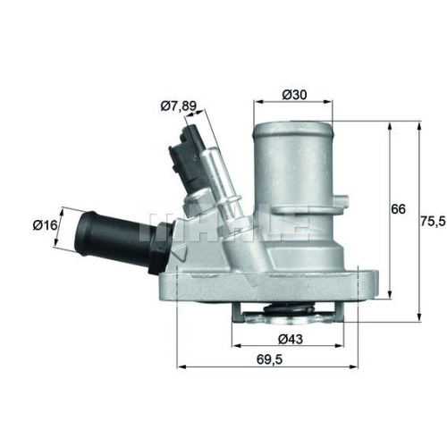 Thermostat, K&uuml;hlmittel MAHLE TI 144 88 f&uuml;r FIAT OPEL VAUXHALL GENERAL MOTORS