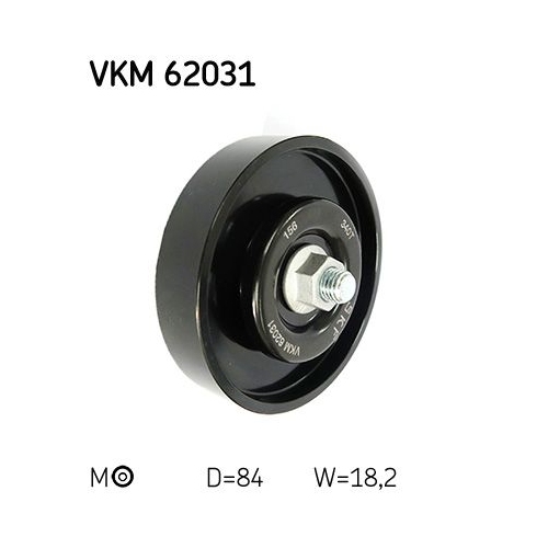 Spannrolle, Keilrippenriemen SKF VKM 62031 f&uuml;r NISSAN, rechts