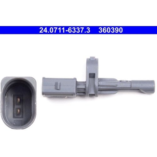 Sensor, Raddrehzahl ATE 24.0711-6337.3 f&uuml;r SEAT SKODA VAG, Hinterachse