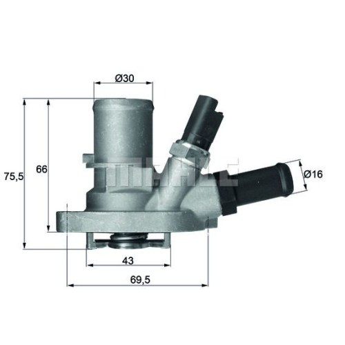 Thermostat, K&uuml;hlmittel MAHLE TI 149 88 f&uuml;r FIAT FORD
