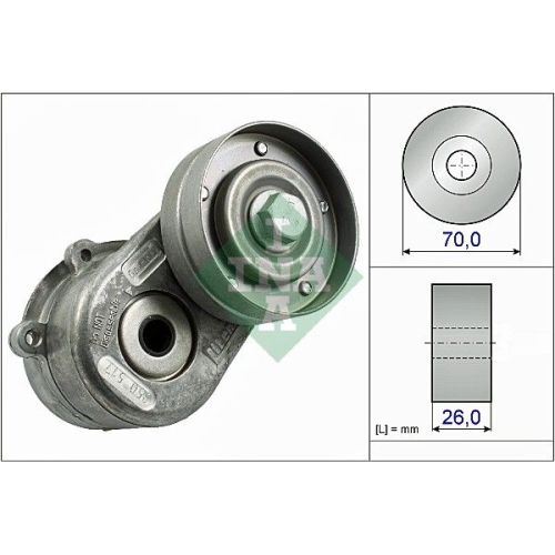 Spannarm, Keilrippenriemen INA 534 0448 10 f&uuml;r CHRYSLER