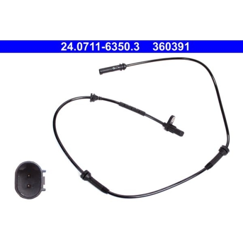 Sensor, Raddrehzahl ATE 24.0711-6350.3 f&uuml;r BMW, Vorderachse