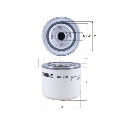&Ouml;lfilter KNECHT OC 222 f&uuml;r VOLVO