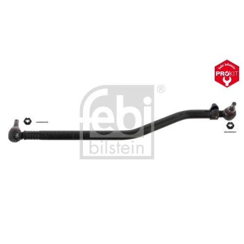 Febi Bilstein 32876 Lenkstange mit Kronenmuttern und Splinten, vom Lenkgetriebe zur 1. Vorderachse , 1 St&uuml;ck
